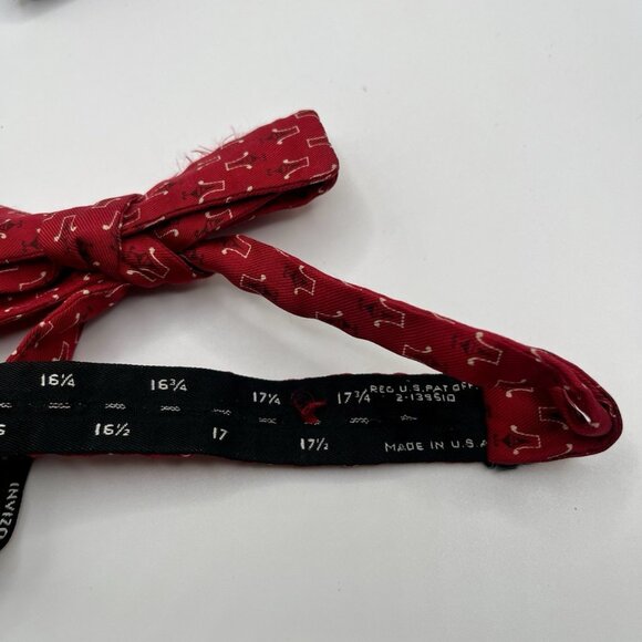 Vintage Silk Pretied Bow Ties Adjustable Lot Of 4 Patterned Retro Formalwear - Picture 5 of 9